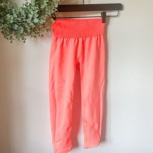 J.Crew Neon Flame Workout Tights